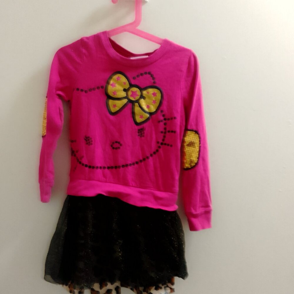 "Hello Kitty", Little Girls Long Sleeved Dress